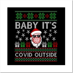 Baby It's COVID Outside 2020 Christmas Posters and Art
